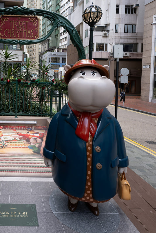 OSC x PP Fibreglass figure - Harper the Hippopotamus