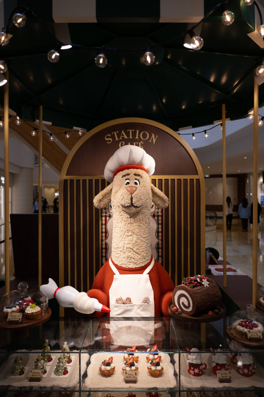 OSC x PP Fibreglass figure - Chef Allie the Alpaca