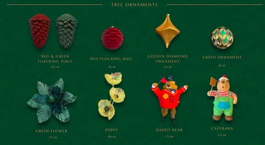 OSC x PP Christmas tree ornaments set (9 styles included)